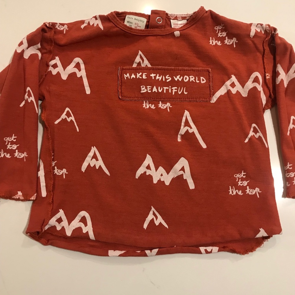 Zara toddler boy. 2/3Y LONG SLEEVED T
